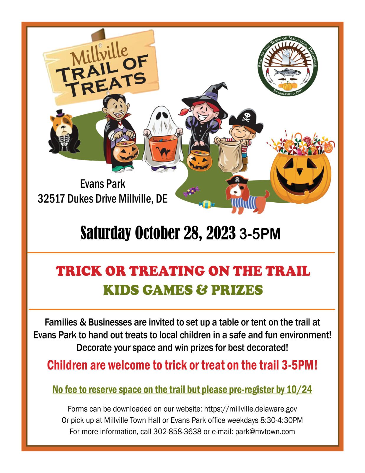 Trail of Treats Town of Millville