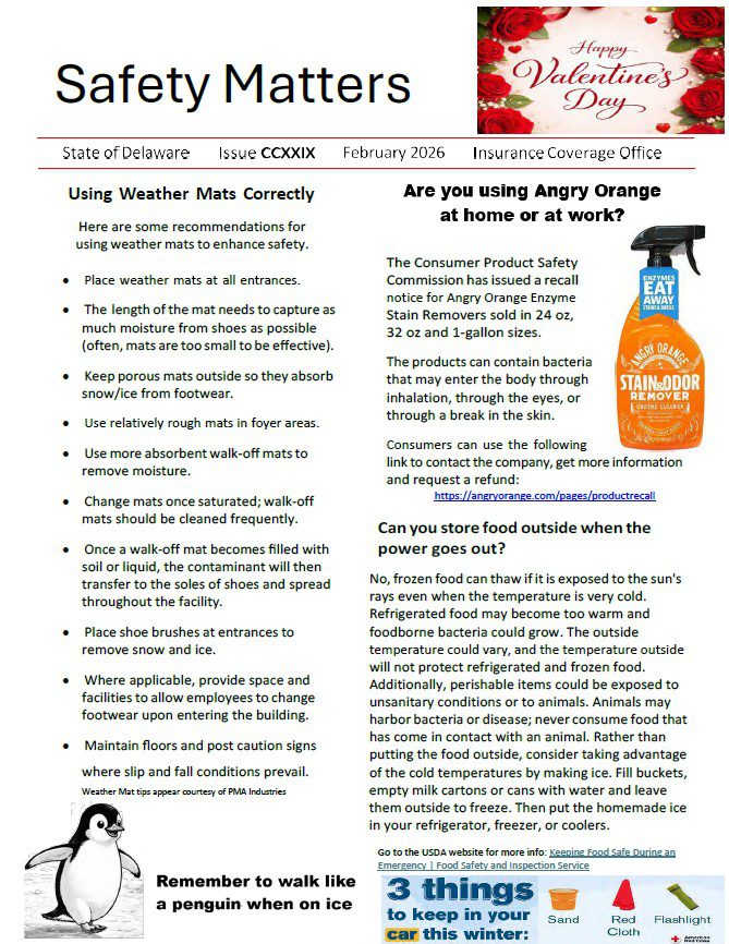 February Safety Newsletter