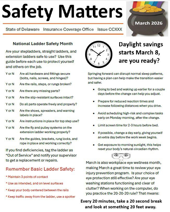 March Safety Newsletter