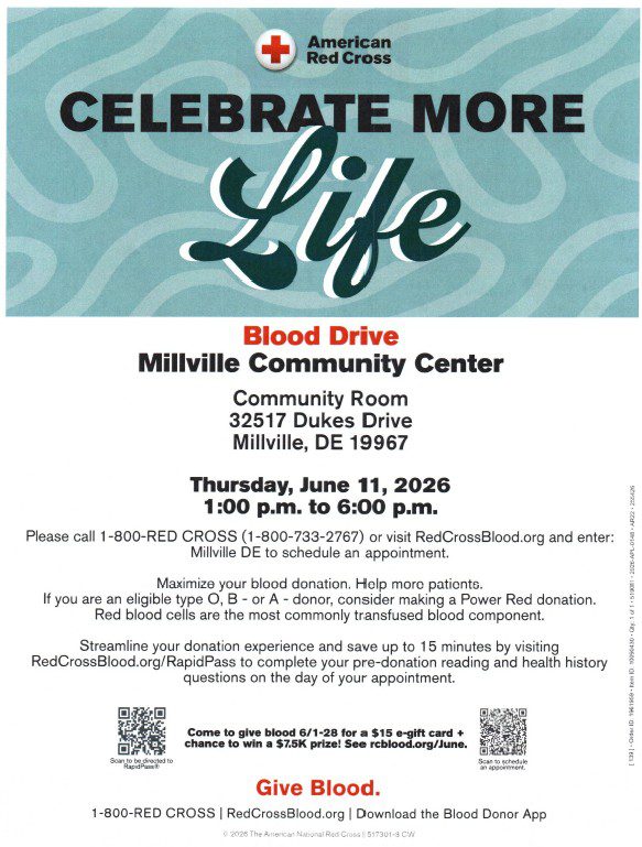 Town of Millville – BLOOD DRIVE