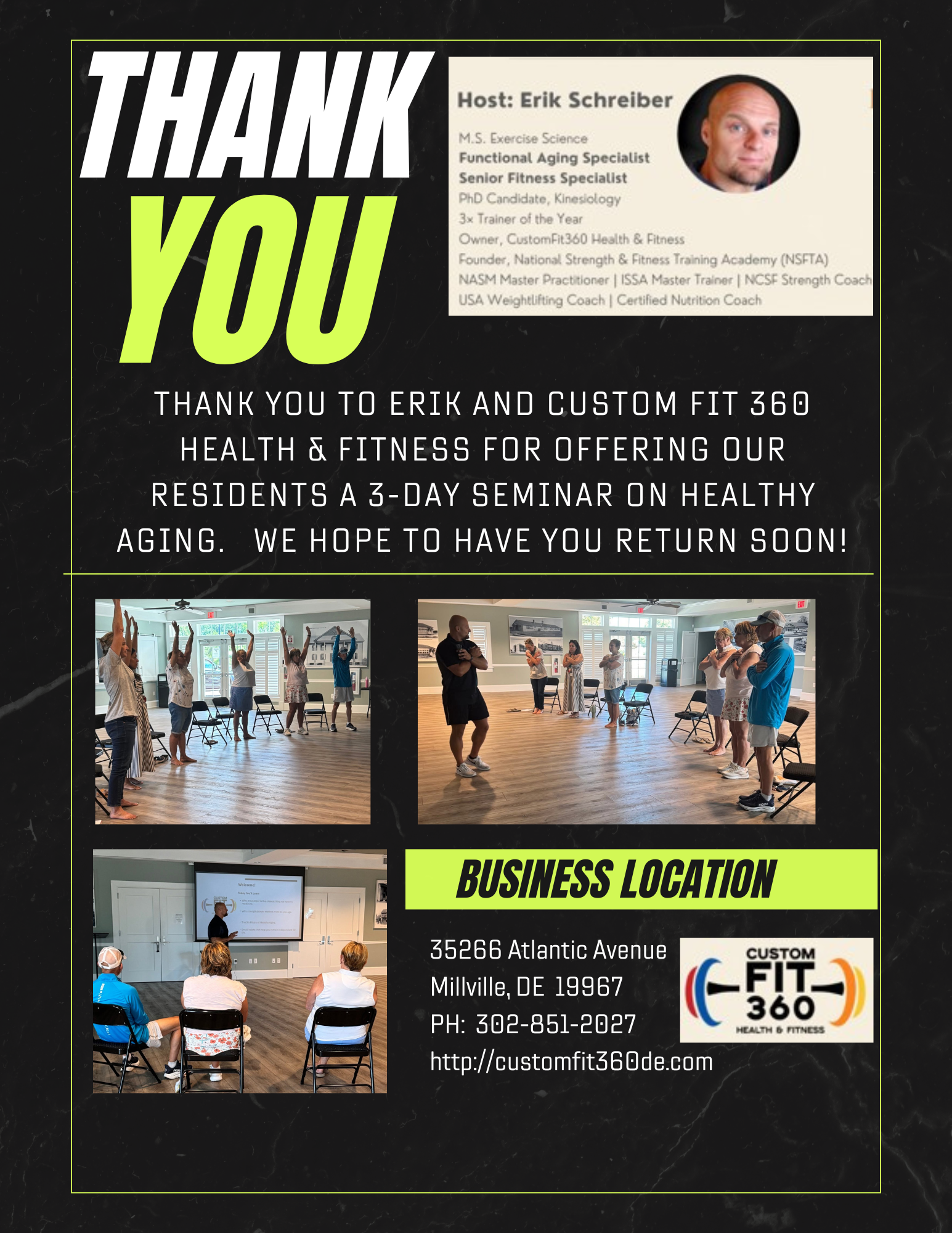 THANK YOU CUSTOMFIT360
