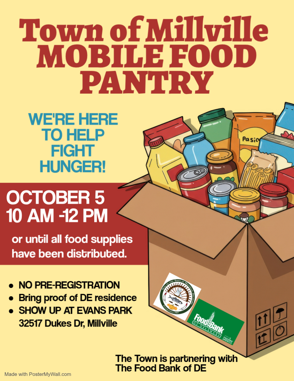 Town of Millville – Mobile Food Pantry