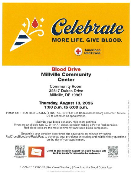 Town of Millville Blood Drive
