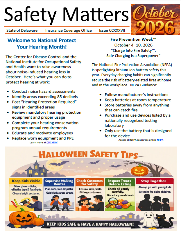 October Safety Newsletter